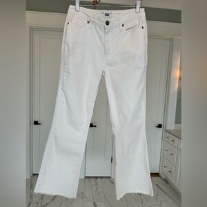 Paige Rory Crop Flare White jeans Size 27